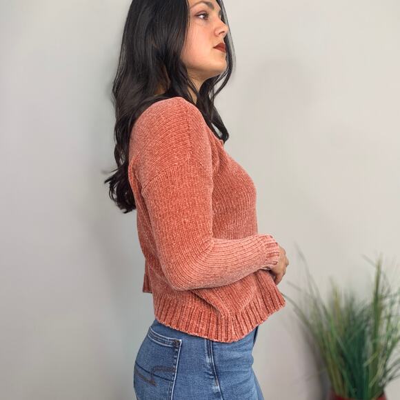 Aerie Light Red Super Soft Crewneck Sweater - Picture 3 of 8